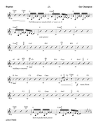 Our Champion - Downloadable Rhythm Chart Piano scores gallery preview page 4