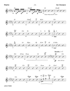 Our Champion - Downloadable Rhythm Chart Piano scores gallery preview page 5
