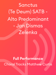 Sanctus (Te Deum) SATB - Alto Predominant - Jan Dismas Zelenka