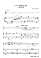 Amilcare Ponchielli-Voce di donna,from 'La Gioconda,Op.9',in C Major Piano, Vocal scores gallery preview page 3