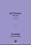 Amilcare Ponchielli-Ah!Pescator, from 'La Gioconda,Op.9', in G Major