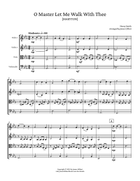 O Master Let Me Walk With Thee [MARYTON] String Quartet scores gallery preview page 3