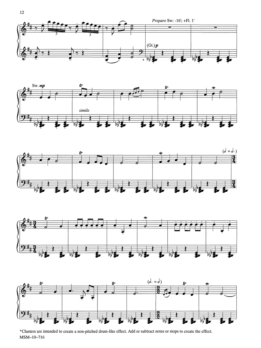 On This Day Earth Shall Ring by Robert A. Hobby Organ - Digital Sheet Music page 3