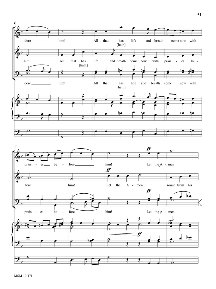 LOBE DEN HERREN Choir - Digital Sheet Music page 2