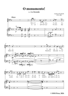 Amilcare Ponchielli-O monumento!, from 'La Gioconda,Op.9', in G Major Piano, Vocal scores gallery preview page 3
