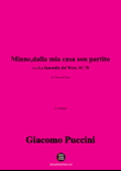 Giacomo Puccini-Minne,dalla mia casa son partito,in A Major