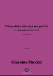 Giacomo Puccini-Minne,dalla mia casa son partito,in D Major