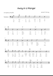 Away in a Manger - Soprano Sax in F Major With Chords & Lyrics - Easy