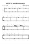 Angels We Have Heard on High - Piano in F Major - Easy