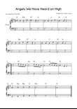 Angels We Have Heard on High - Piano in G Major - Easy