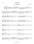 Eventide For Guitar Trio Guitar Ensemble scores gallery preview page 5