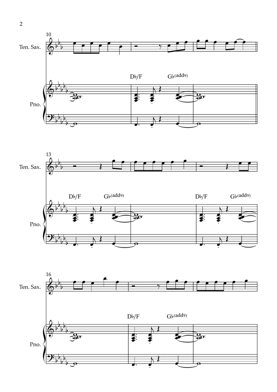 Man I Need Tenor Saxophone - Digital Sheet Music page 2
