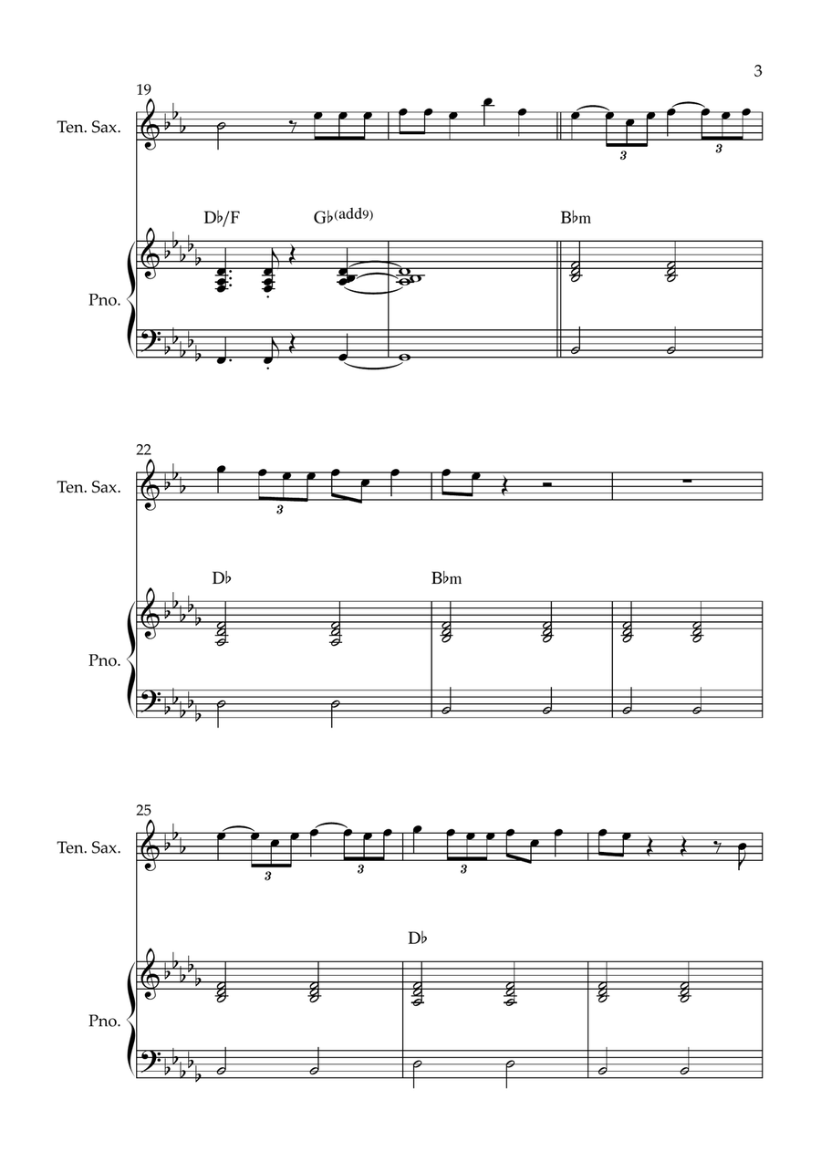 Man I Need Tenor Saxophone - Digital Sheet Music page 3
