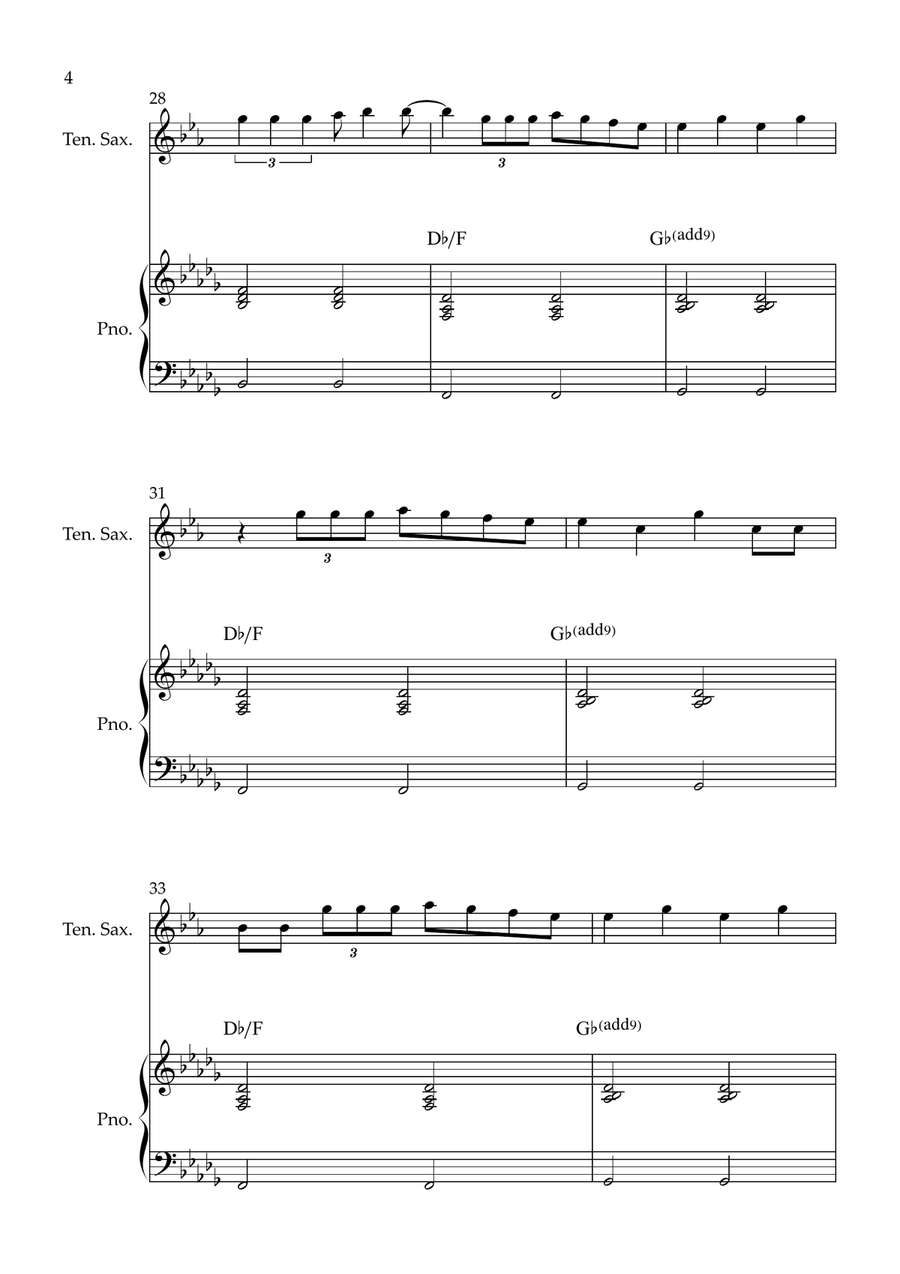 Man I Need Tenor Saxophone - Digital Sheet Music page 4
