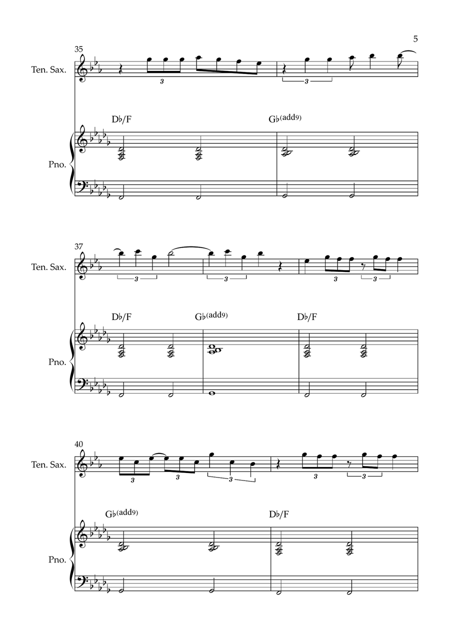 Man I Need Tenor Saxophone - Digital Sheet Music page 5