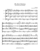 Oh, How Glorious (Cuán Gloriosa Será la Mañana) String Quartet scores gallery preview page 5