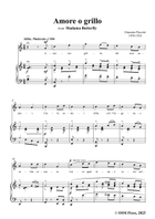 G. Puccini-Amore o grillo,from 'Madama Butterfly,SC 74',in C Major Piano, Vocal scores gallery preview page 3