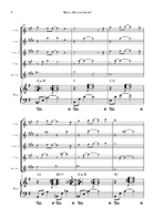 Mary, Did You Know? Saxophone Quintet scores gallery preview page 6