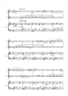 Footprints in the sand. For Flute, Alto Flute and Piano Flute Duet scores gallery preview page 3
