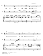 O HOLY NIGHT, Vocal Solo, Violin and Piano (Score & Parts included) Piano, Vocal scores gallery preview page 5