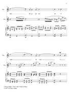 O HOLY NIGHT, Vocal Solo, Violin and Piano (Score & Parts included) Piano, Vocal scores gallery preview page 6