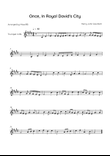 Once in Royal David's City - Flute in D Major - Easy