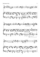 Redemption Song Violin Solo scores gallery preview page 3