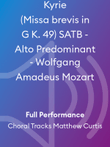 Kyrie (Missa brevis in G K. 49) SATB - Alto Predominant - Wolfgang Amadeus Mozart