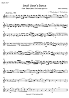 Small Swan's Dance - from Swan Lake - for brass quintet Brass Quintet scores gallery preview page 6