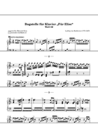 Für Elise modified version for piano Piano Method scores gallery preview page 3