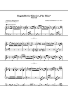 Für Elise modified version for piano Piano Method scores gallery preview page 4