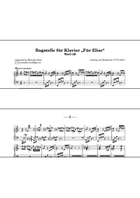 Für Elise modified version for piano Piano Method scores gallery preview page 5