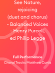 See Nature, rejoicing (duet and chorus) - Balanced Voices - Henry Purcell, ed Philip Legge