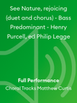 See Nature, rejoicing (duet and chorus) - Bass Predominant - Henry Purcell, ed Philip Legge