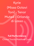 Kyrie (Missa Octavi Toni) - Tenor Muted - Orlando di Lasso