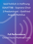 Seid frohlich in Hoffnung SSAATTBB - Soprano Choir 2 Predominant - Gottfried August Homilius