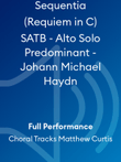 Sequentia (Requiem in C) SATB - Alto Solo Predominant - Johann Michael Haydn