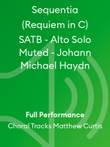 Sequentia (Requiem in C) SATB - Alto Solo Muted - Johann Michael Haydn