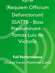 Kyrie (Requiem Officium Defunctorum) SSATTB - Bass Predominant - Tomas Luis de Victoria