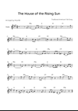 The House of the Rising Sun - Flute in F#m With Chords - Easy