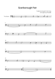 Scarborough Fair - Trombone in Am (Easy)