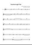 Scarborough Fair - Trumpet in Am (Easy)