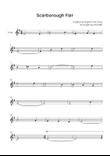 Scarborough Fair - Trumpet in Em (Easy)