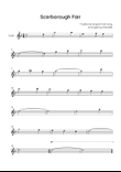 Scarborough Fair - Violin in Dm (Easy)