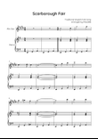 Scarborough Fair - Alto Sax & Piano in Em (Easy)