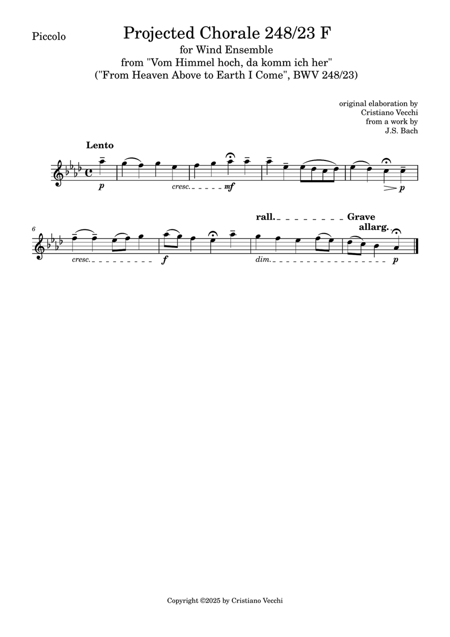 Projected Chorale 248/23 F for Wind Ensemble Large Ensemble - Digital Sheet Music page 4