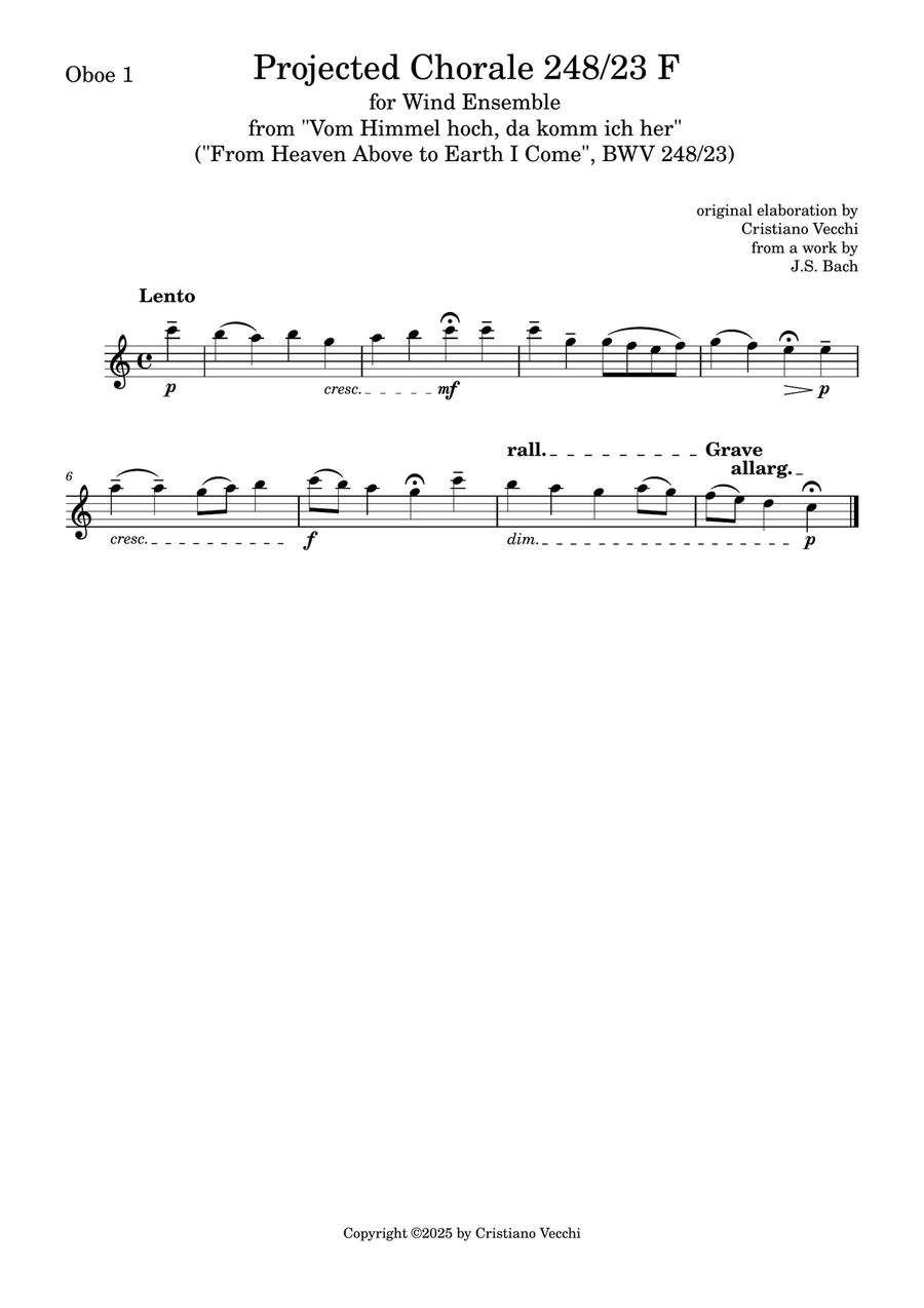 Projected Chorale 248/23 F for Wind Ensemble Large Ensemble - Digital Sheet Music page 6
