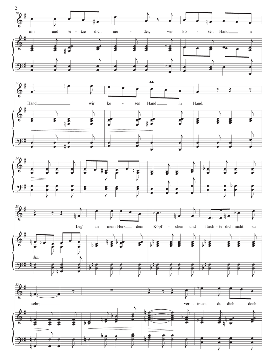 SCHUBERT: Das Fischermädchen, D. 957 no. 10 (transposed to G major) by Franz Schubert Piano, Vocal - Digital Sheet Music page 3