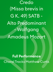 Credo (Missa brevis in G K. 49) SATB - Alto Predominant - Wolfgang Amadeus Mozart