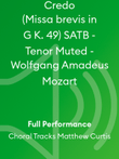 Credo (Missa brevis in G K. 49) SATB - Tenor Muted - Wolfgang Amadeus Mozart